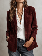 Isabella™ | Blazer vintage marrón