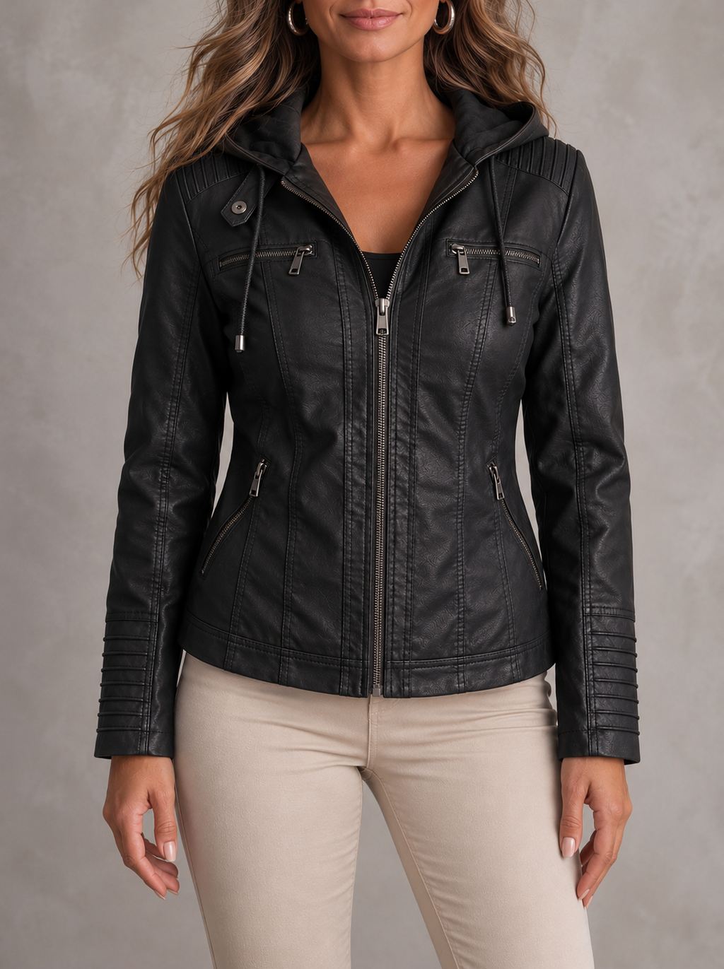 Valeria - Chaqueta de Piel Resistente y Elegante